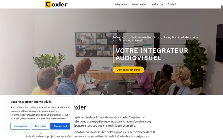 Screenshot of coxler.com