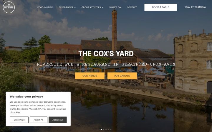 Screenshot of coxsyard.com