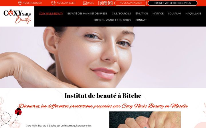 Screenshot of coxynails.fr