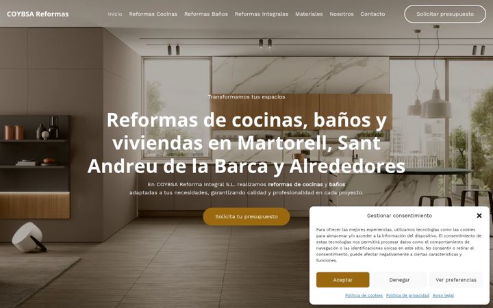 Screenshot of coybsa-reformas.com