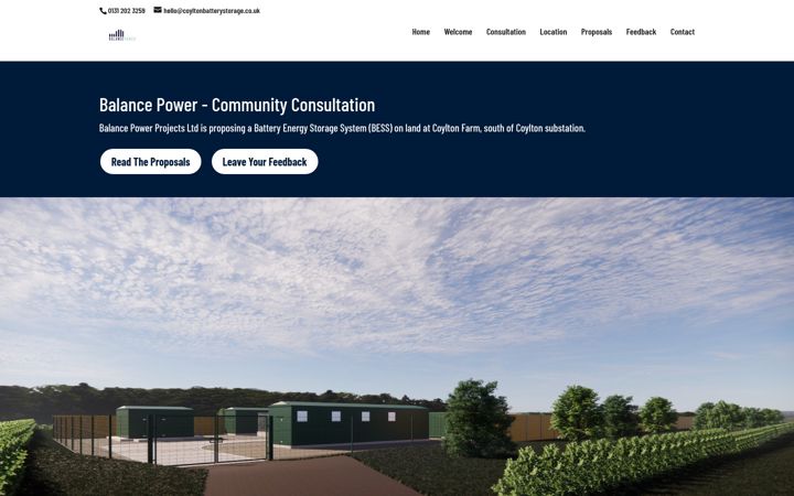 Screenshot of coyltonbatterystorage.co.uk