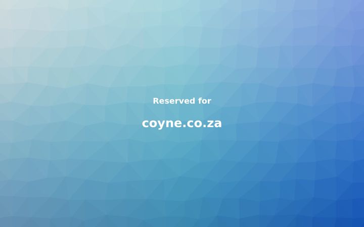 Snímek obrazovky coyne.co.za