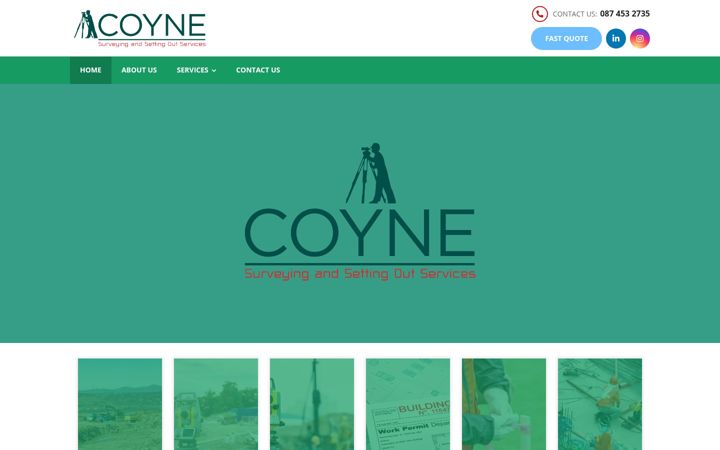 Screenshot of coynesurveying.ie