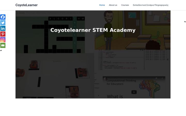 Screenshot of coyotelearner.co