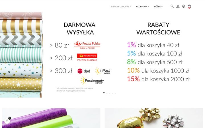 Snímek obrazovky cozapapier.pl