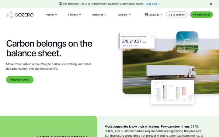 Screenshot of cozero.io