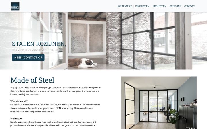Screenshot of cozijnen.nl
