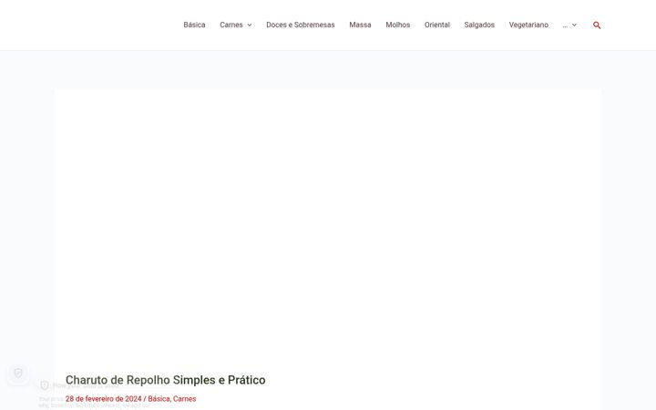 Screenshot of cozinhecomomestre.com.br