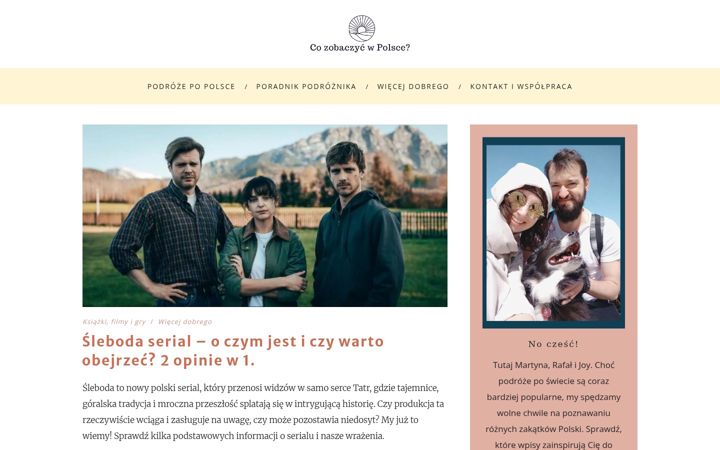 Snímek obrazovky cozobaczycwpolsce.pl