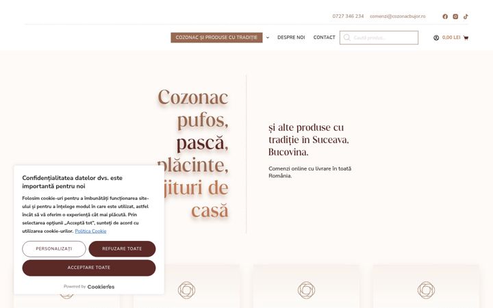 Screenshot of cozonacbujor.ro