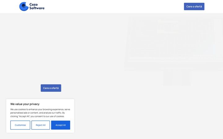 Screenshot of cozosoftware.ro
