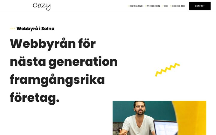 Screenshot of cozy.se