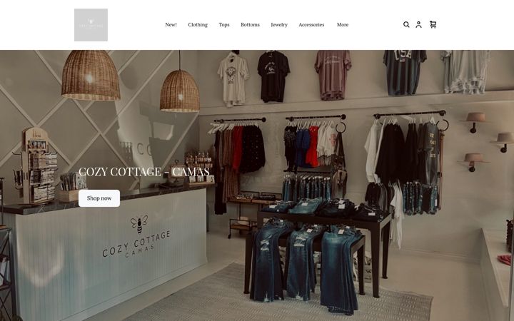 Screenshot of cozycottagecamas.com