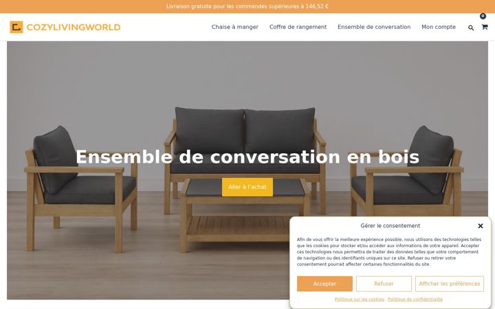 Screenshot of cozylivingworld.com
