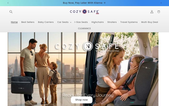Screenshot of cozynsafe.com