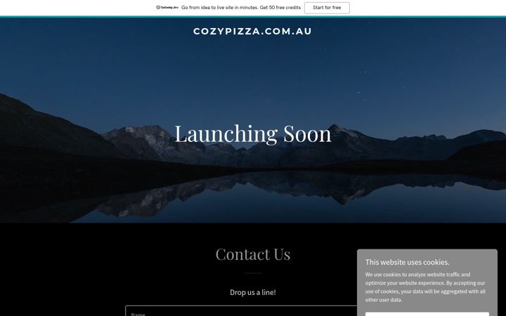 Screenshot of cozypizza.com.au