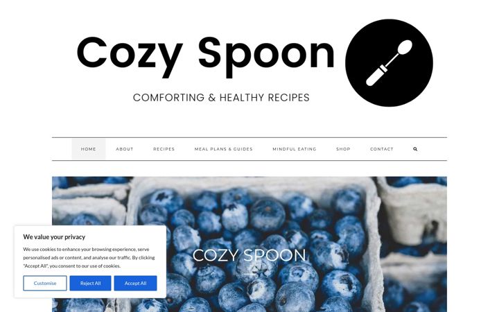 Screenshot of cozyspoon.net