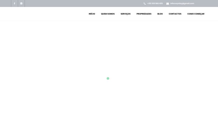 Screenshot van cozystayporto.pt
