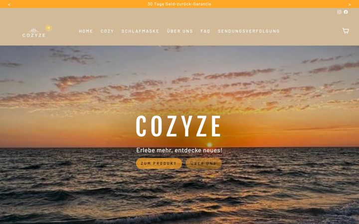 Screenshot of cozyze.de