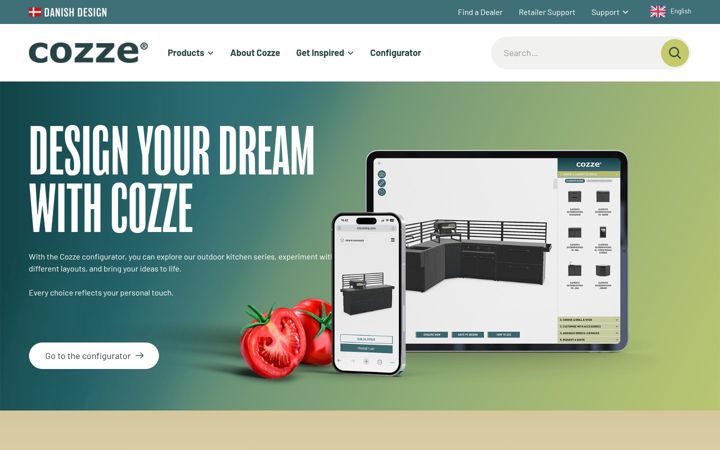 Screenshot of cozze-pizza.com