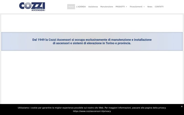 Posnetek zaslona cozziascensori.it