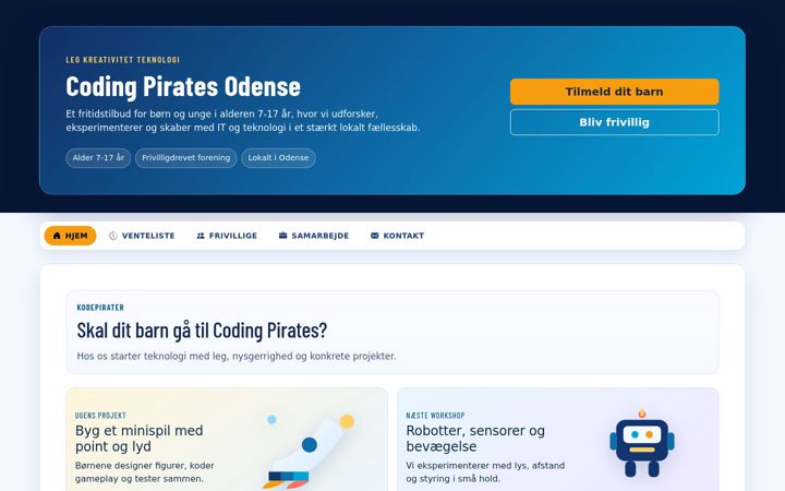 Screenshot of cp-odense.dk