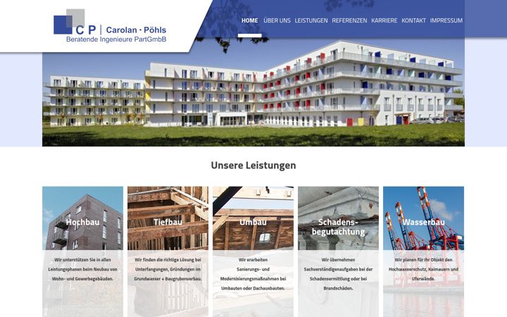 Screenshot of cp-statik.de