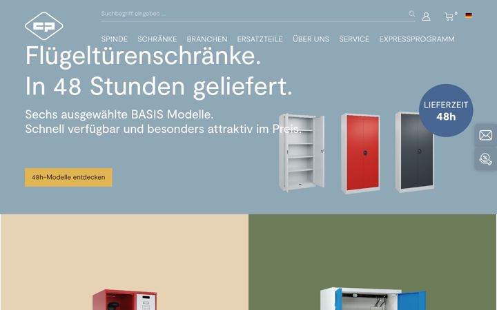 Screenshot of cp.de