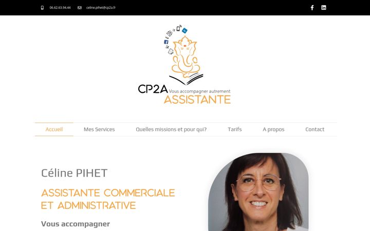 Skærmbillede af cp2a.fr