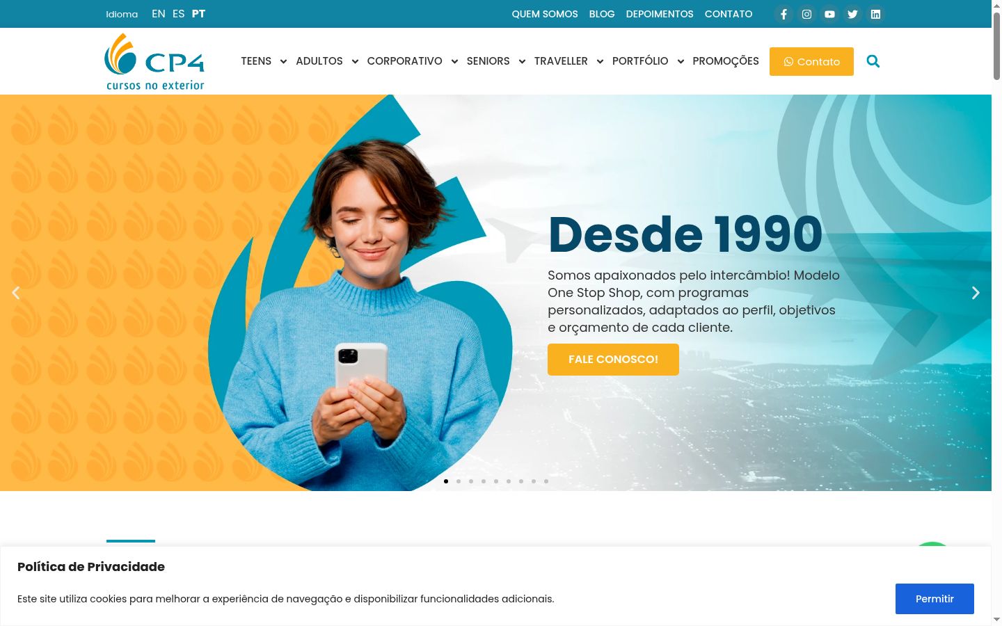 Screenshot des Einwilligungsbanners vor jeglicher Interaktion