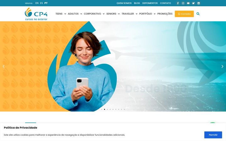 Screenshot of cp4.com.br