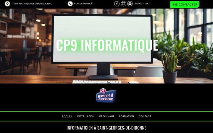 Screenshot of cp9-informatique.fr