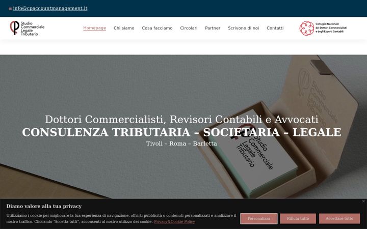 Posnetek zaslona cpaccountmanagement.it