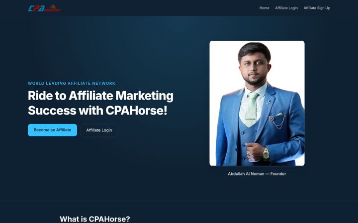 Screenshot του cpahorse.com