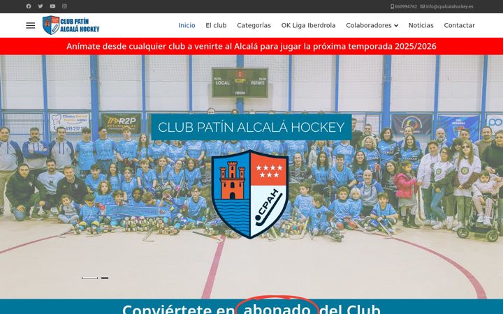 Screenshot of cpalcalahockey.es