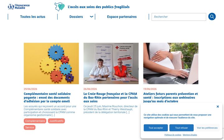 Screenshot of cpam67-ts.fr