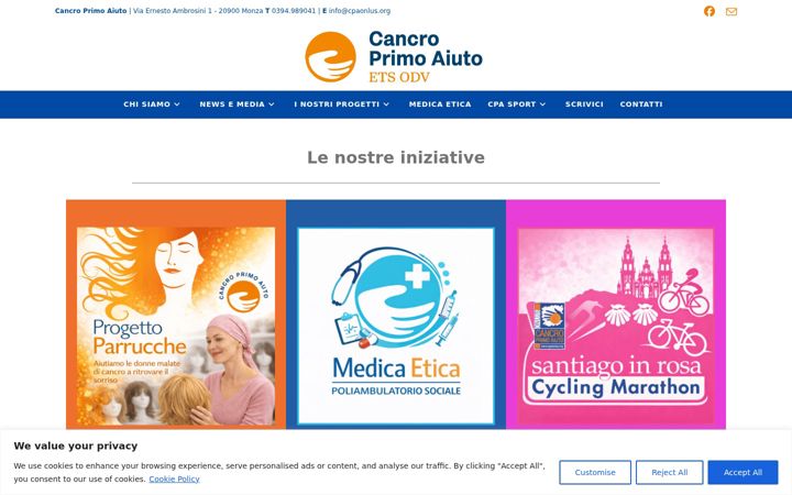 Screenshot of cpaonlus.org