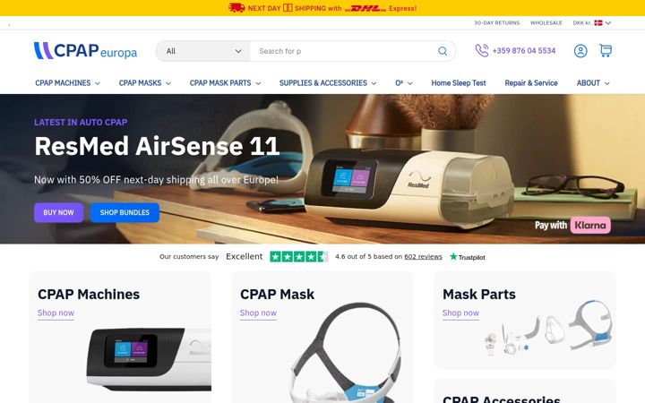 Screenshot of cpapeuropa.com