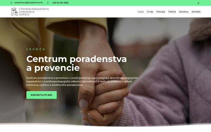 Screenshot of cpaplevoca.sk