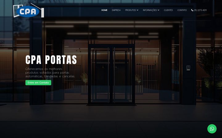 Screenshot of cpaportas.com.br