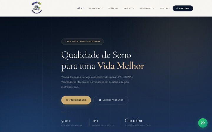 Screenshot of cpapparana.com.br