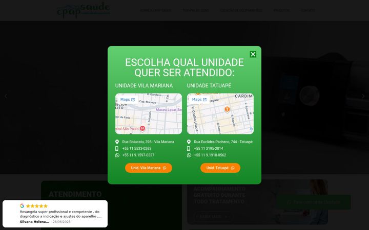 Screenshot of cpapsaude.com.br