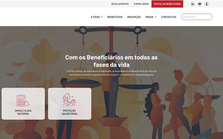 Screenshot van cpas.org.pt