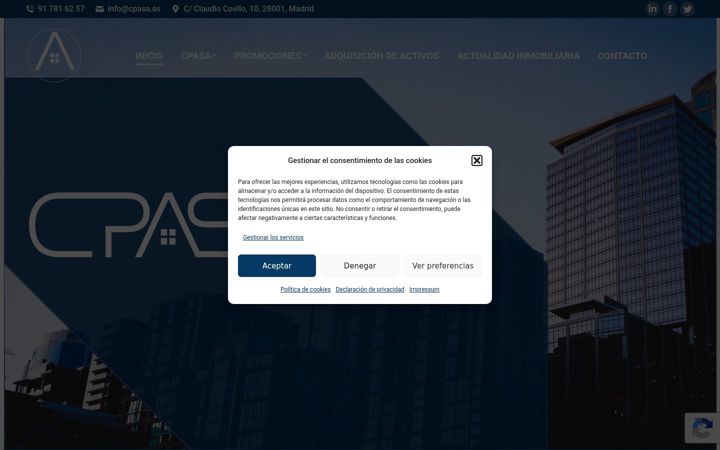 Screenshot of cpasa.es