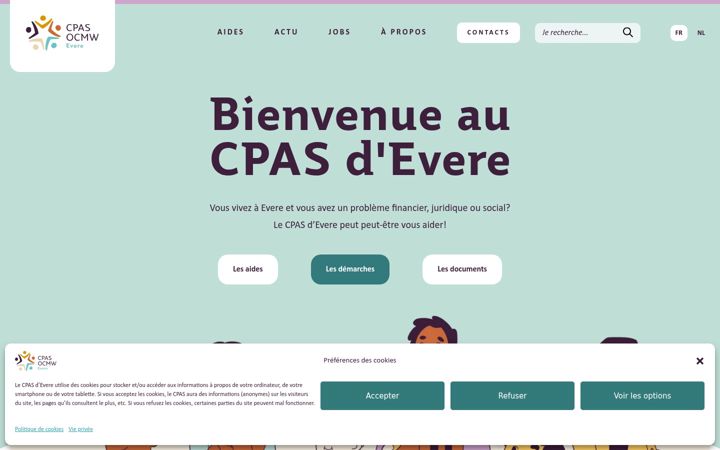 Screenshot of cpasevere.brussels