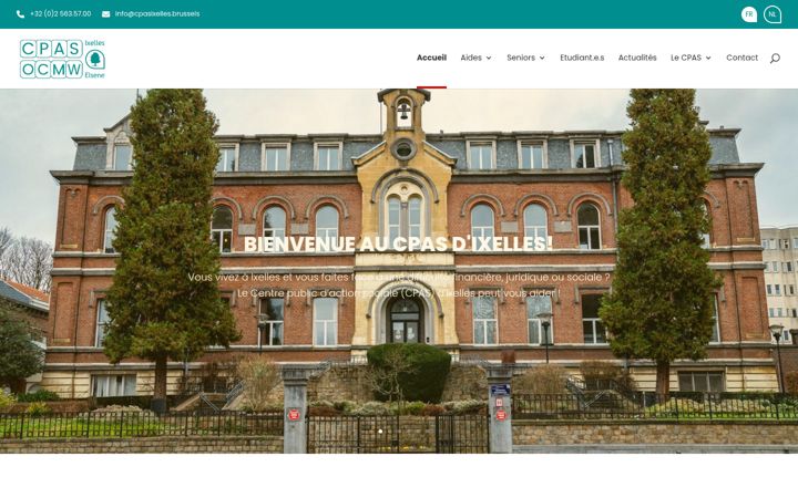 Screenshot of cpasixelles.brussels