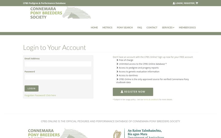Screenshot of cpbsonline.ie