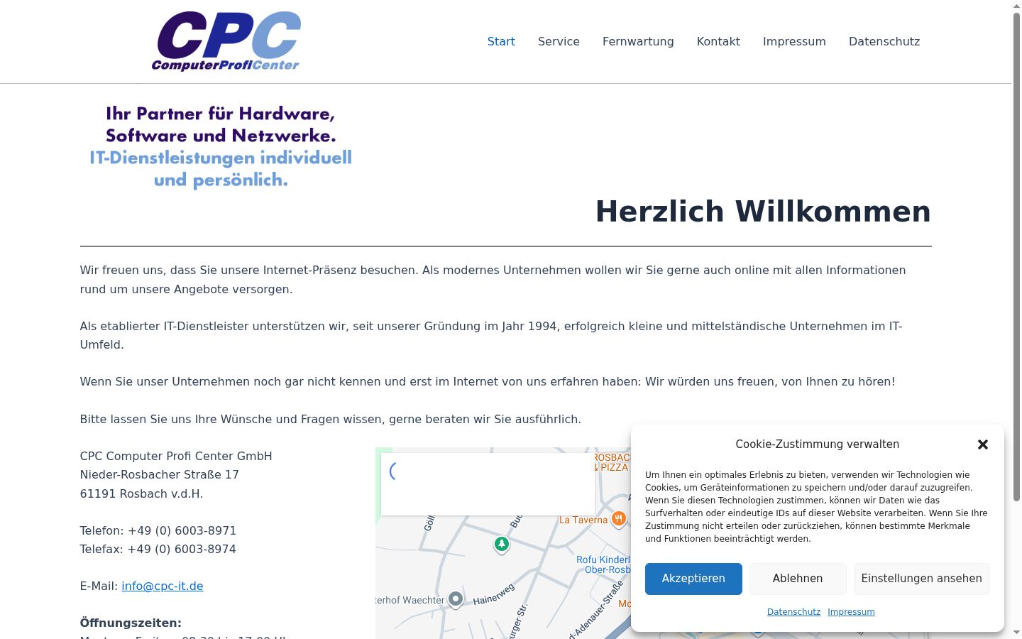 Screenshot tal-banner tal-kunsens muri qabel kwalunkwe interazzjoni
