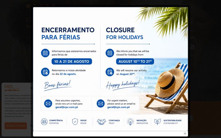 Screenshot van cpc.com.pt