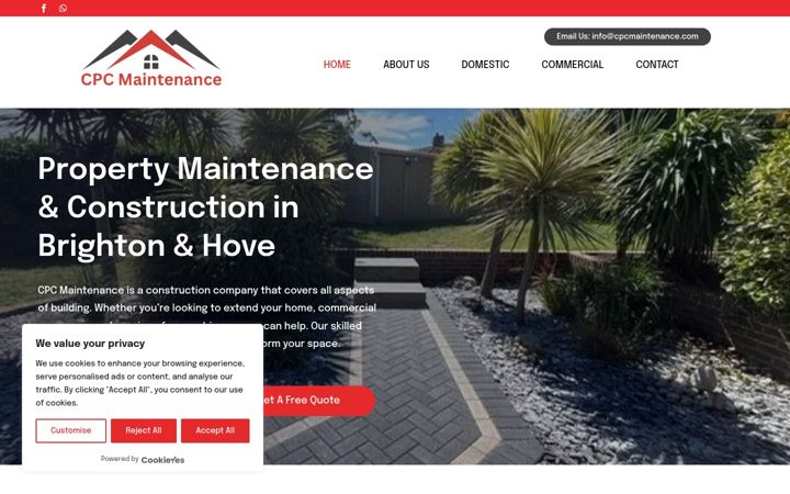 Screenshot of cpcmaintenance.co.uk